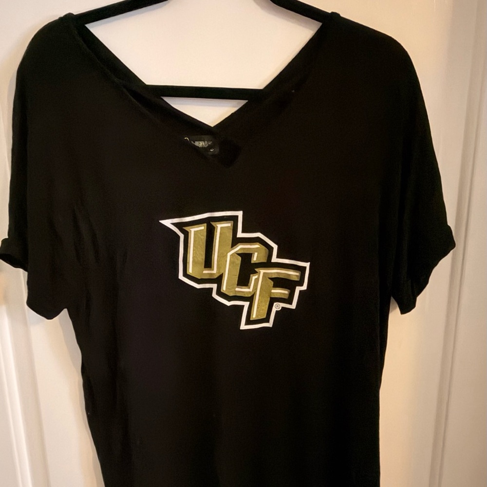 Stylish Black Tee with UCF logo